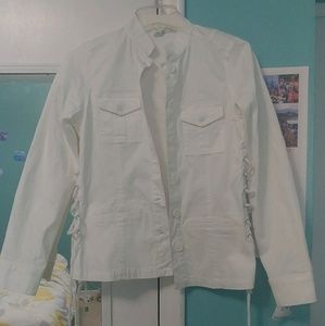 White dress barn jacket